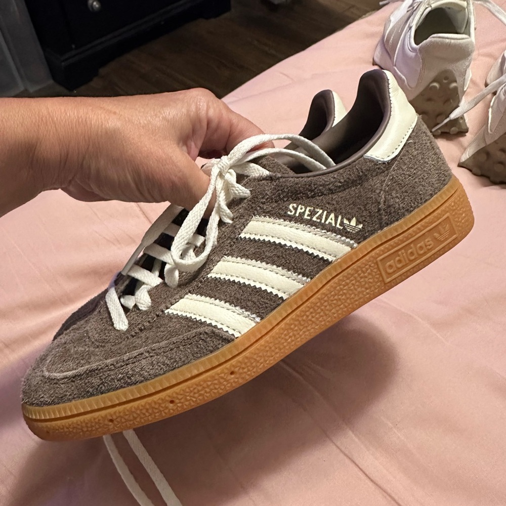 Adidas Spezial Brown and White Sneakers